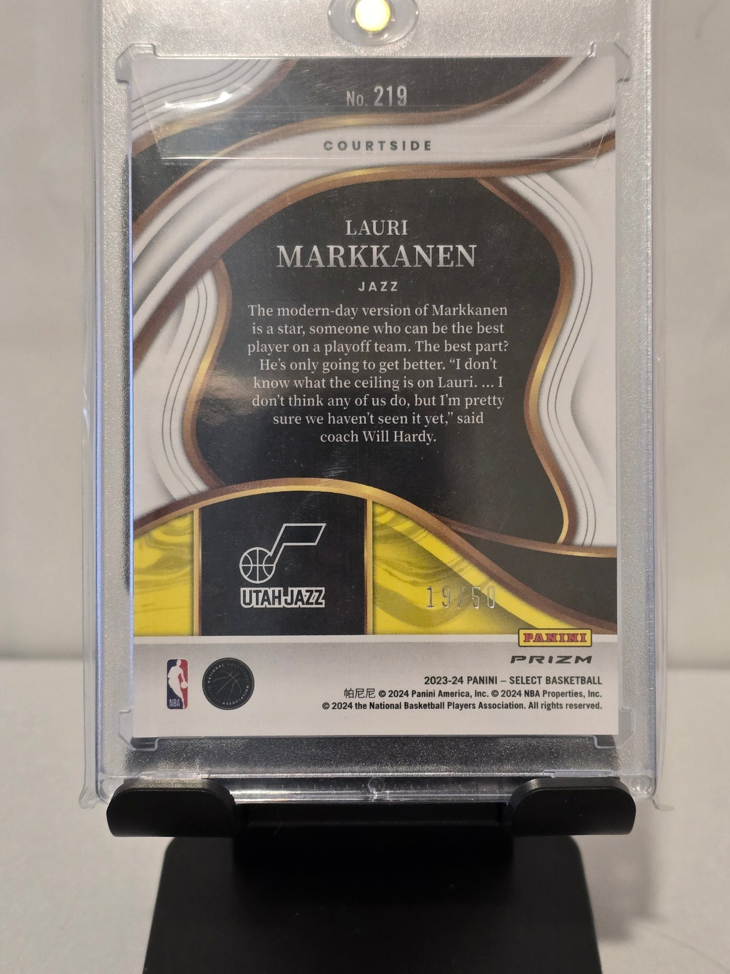 Lauri Markkanen Green Wave Prizm Select Numbered 19/50