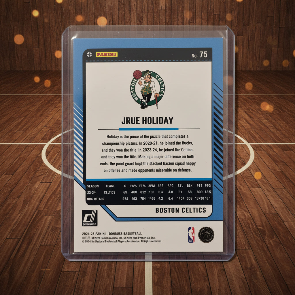 Jrue Holiday Green Holo Donruss No. 75