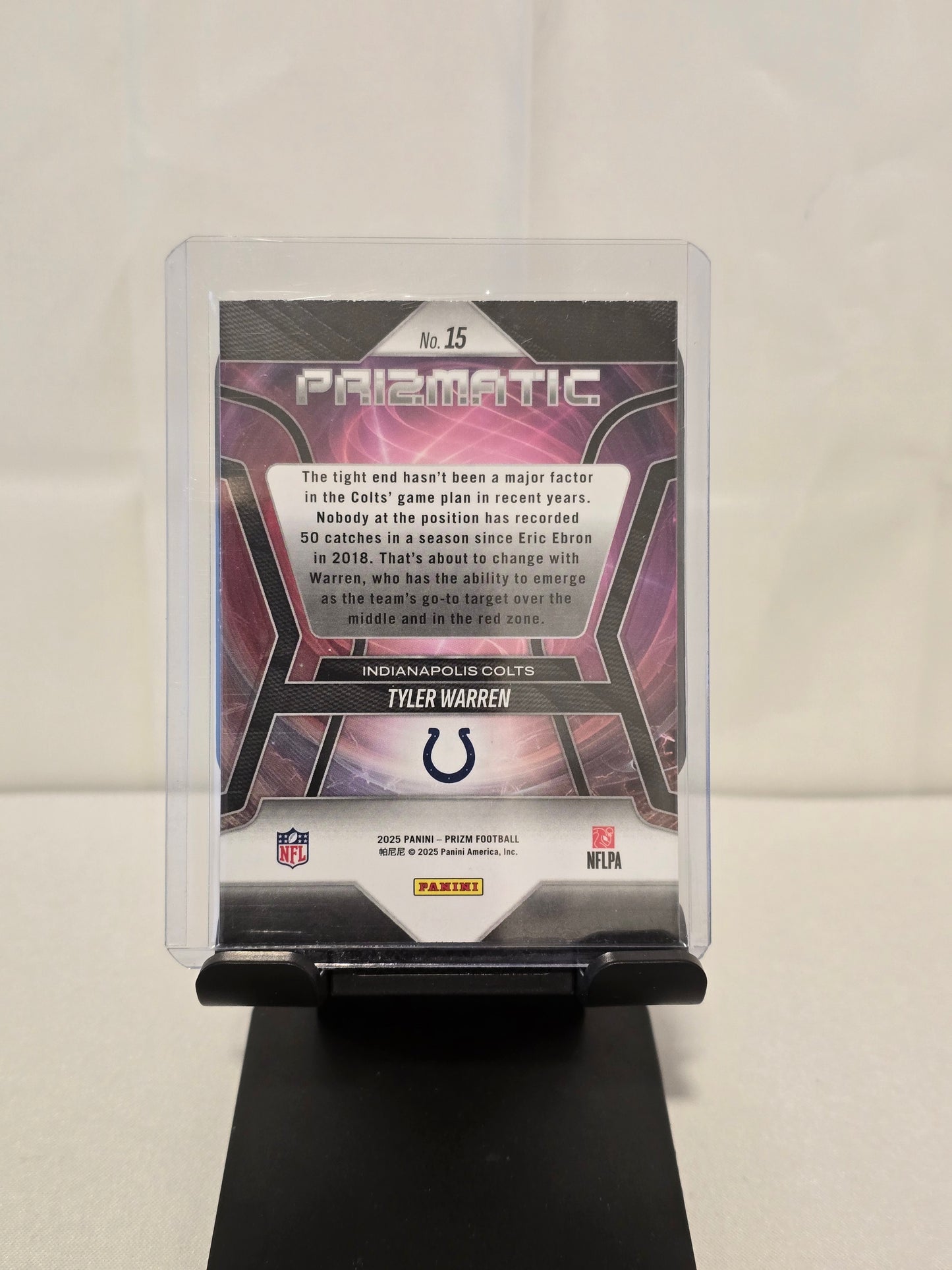 Tyler Warren Prizmatic Rookie Card