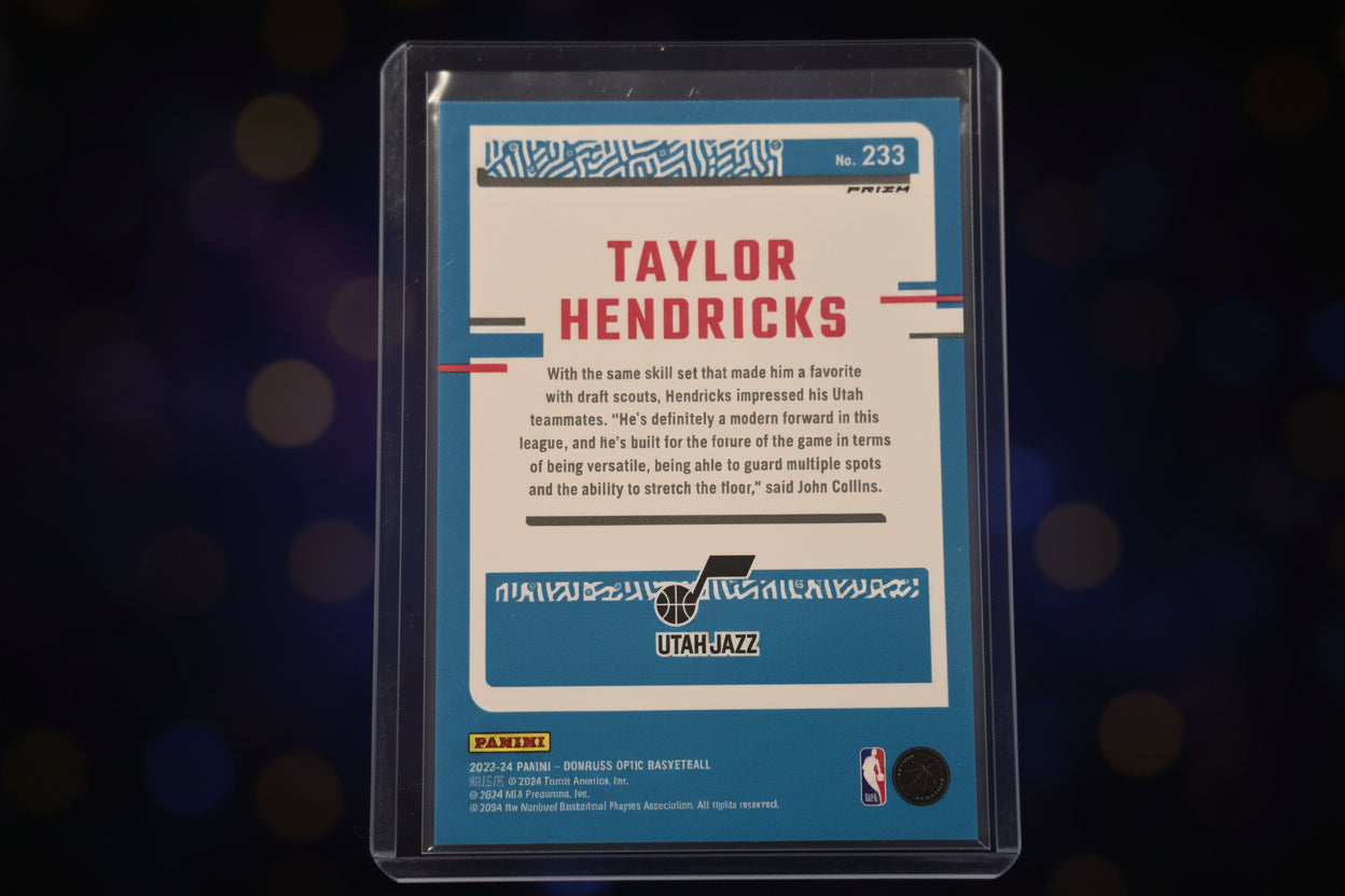 Taylor Hendricks Optic Rated Rookie Refractor 23-24 Panini No. 233