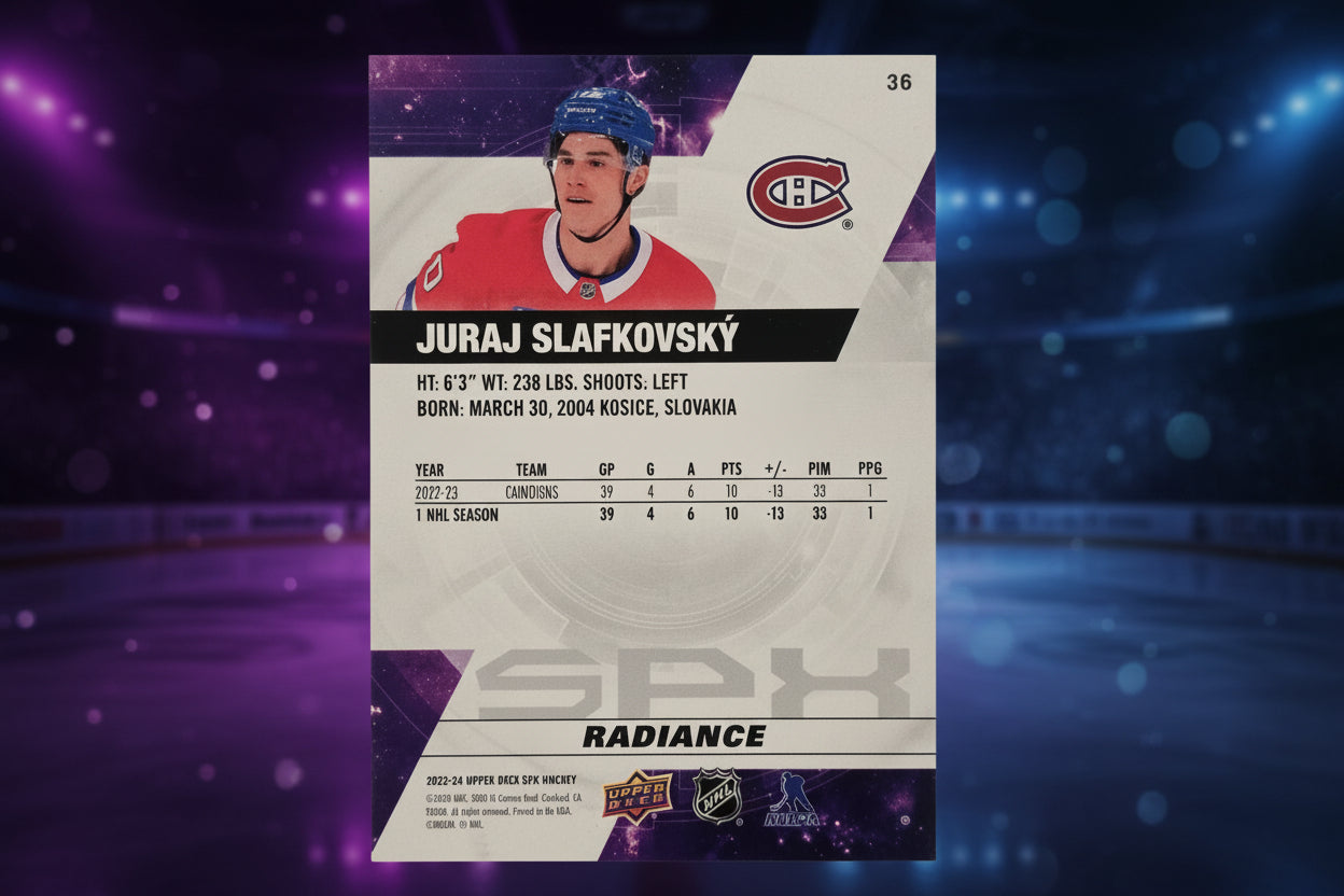 Juraj Slafkovsky Numbered 85/100 SPX Radiance 36