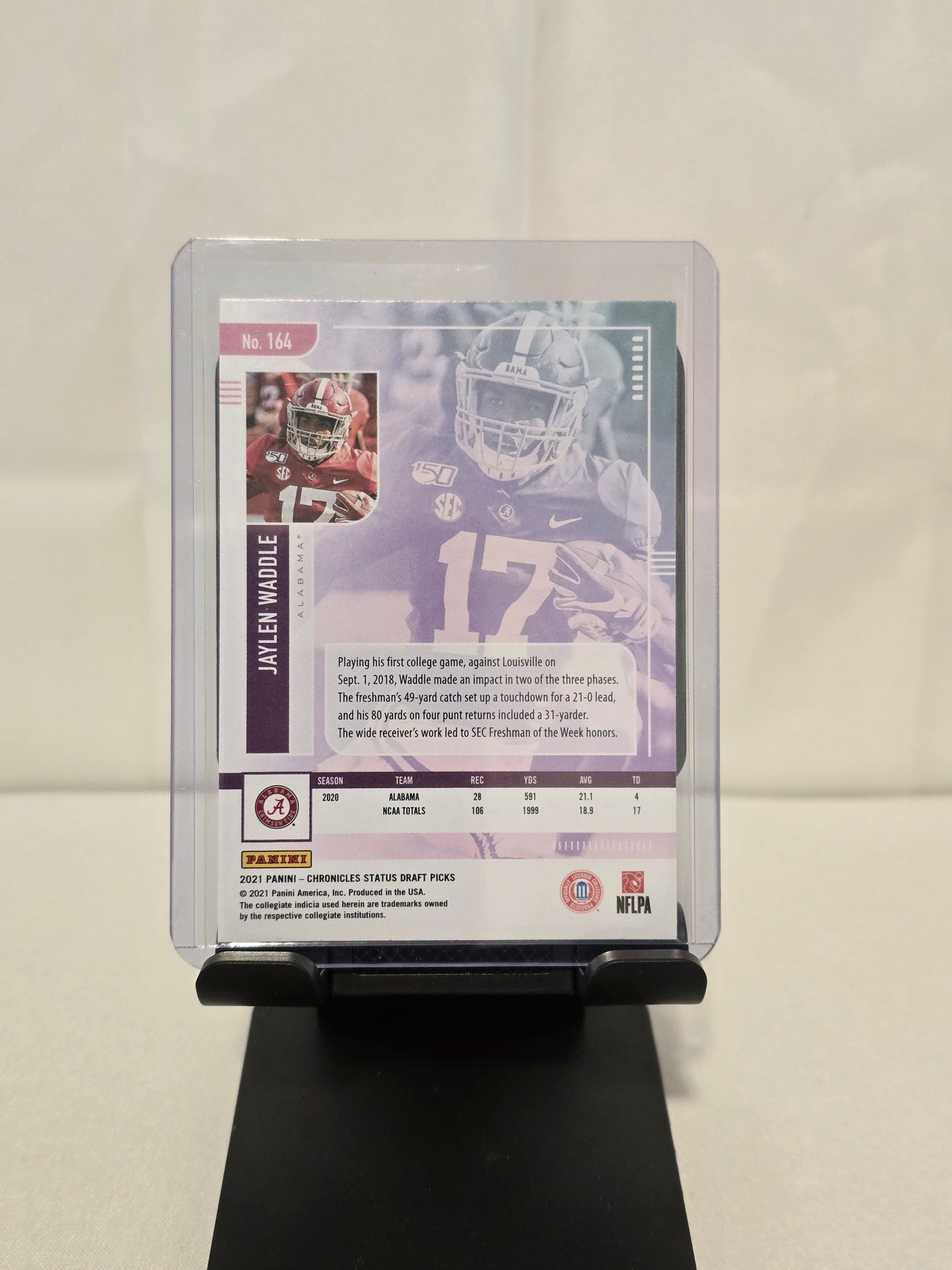 Jaylen Waddle Rookie Pink Rafractor