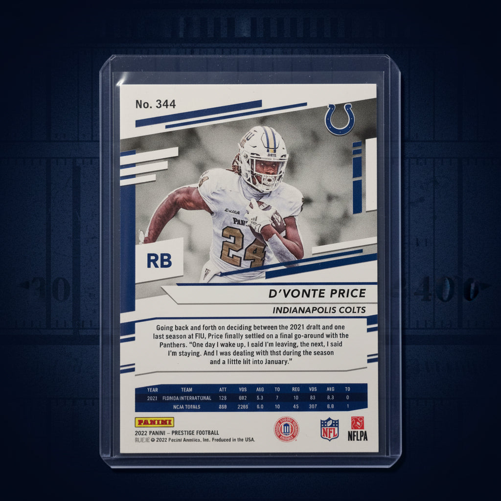 Devonte Price Rookie Card No. 344
