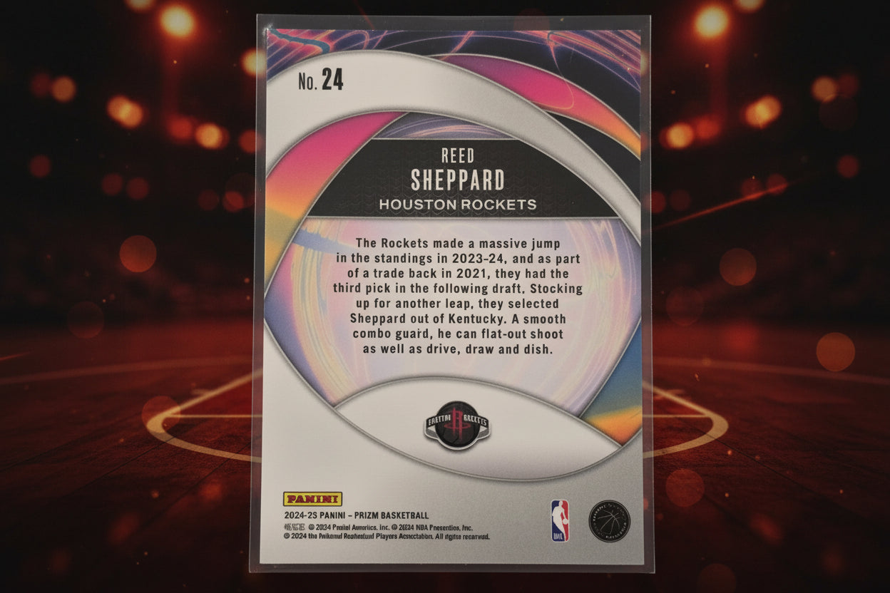 Reed Sheppard Instant Impact Holo Rookie Card