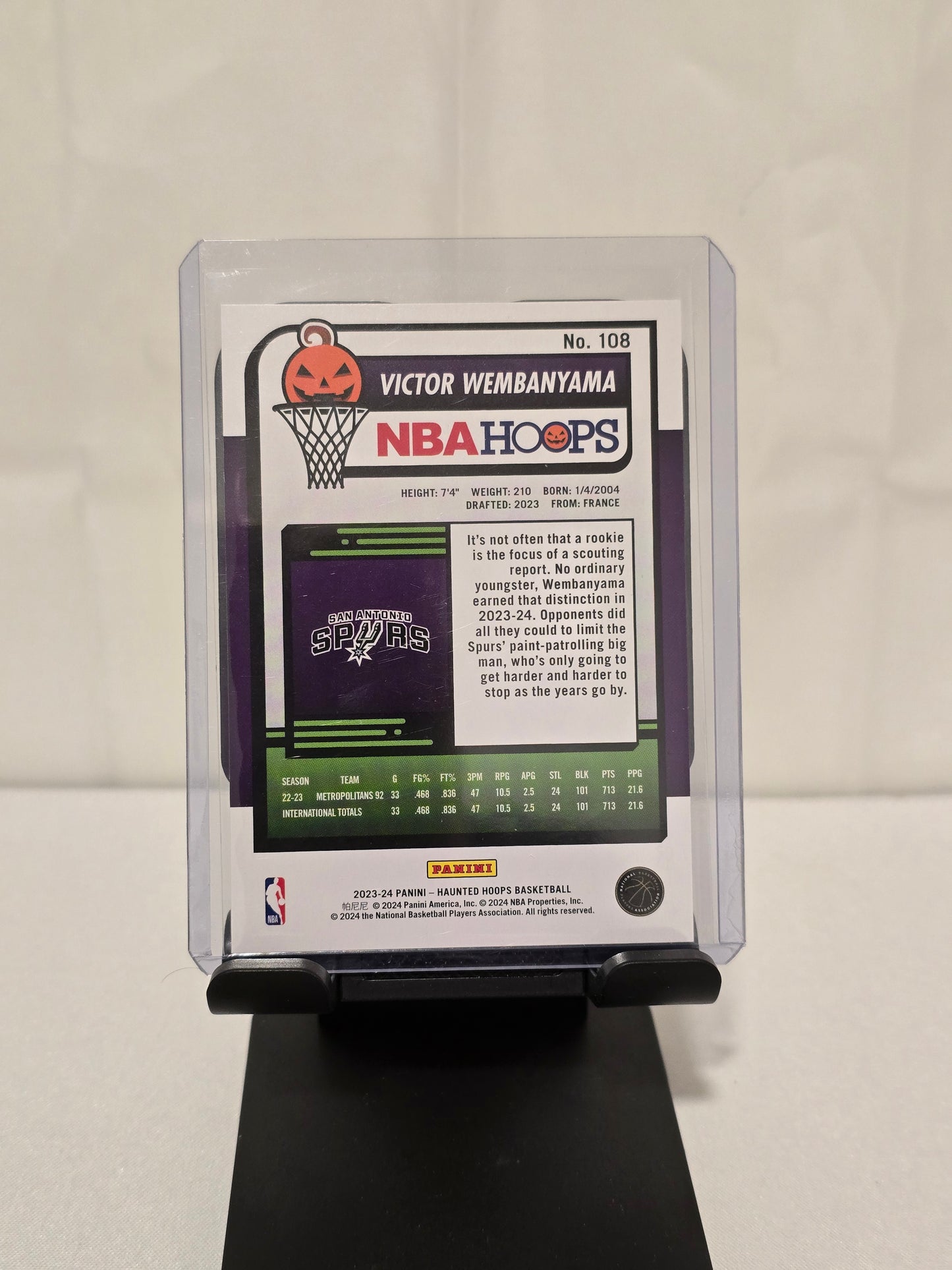 Victor Wembanyama NBA Hoops Rookie