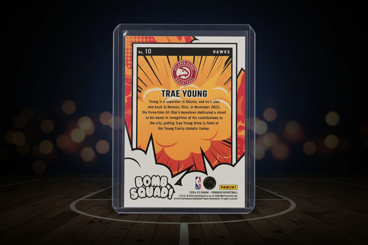 Trae Young Bomb Squad Donruss No. 10