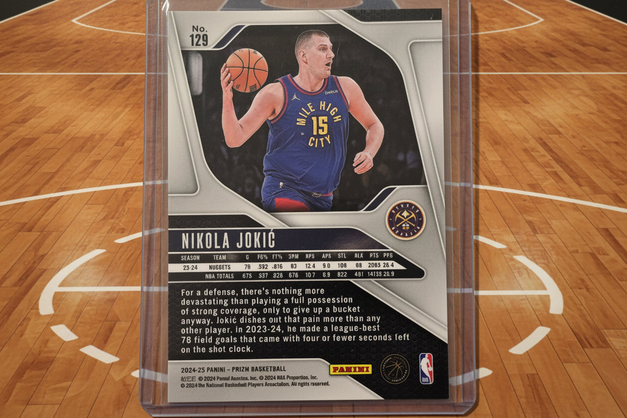 Nikola Jokic Panini Prizm Chrome No. 129