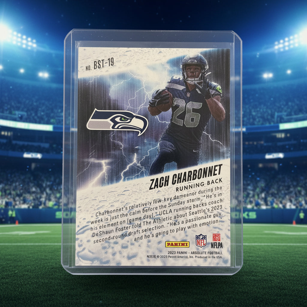 Zach Charbonnet By Storm Rookie Card No. BST-19