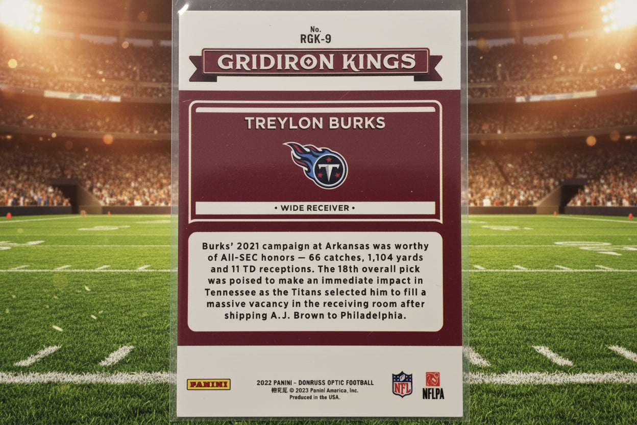 Trey Burks Optic Rookie Gridiron Kings
