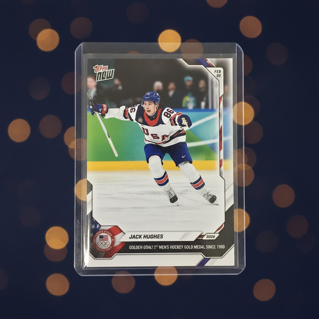Jack Hughes Golden Goal Topps Now