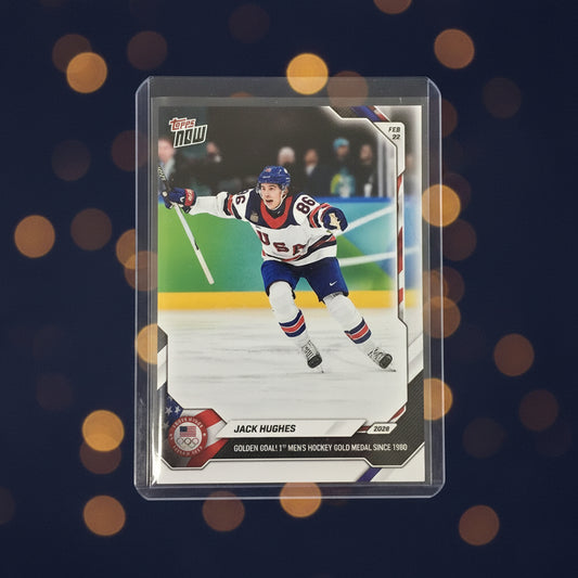Jack Hughes Golden Goal Topps Now