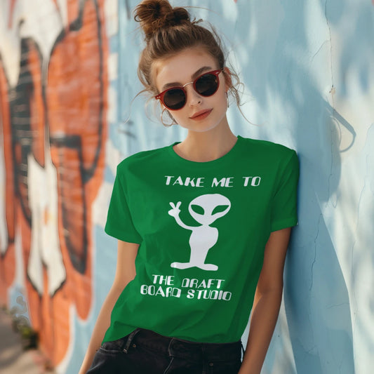 Take Me To The Draft Board Studio Alien T-Shirt