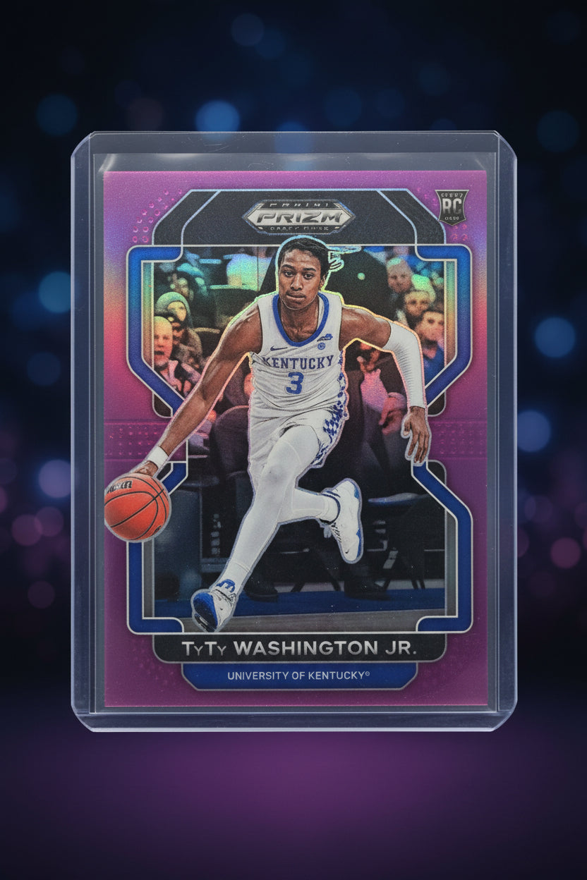 Ty Ty Washington Jr. Pink Rookie Card Panini Prizm No. 64
