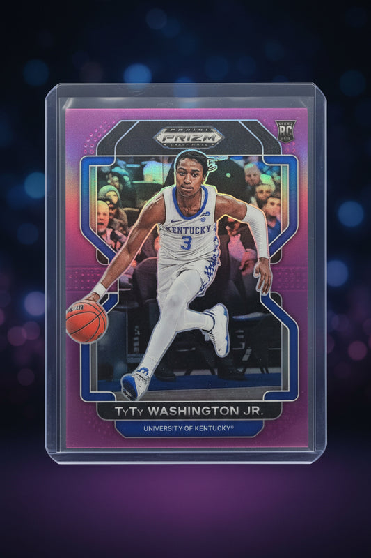 Ty Ty Washington Jr. Pink Rookie Card Panini Prizm No. 64