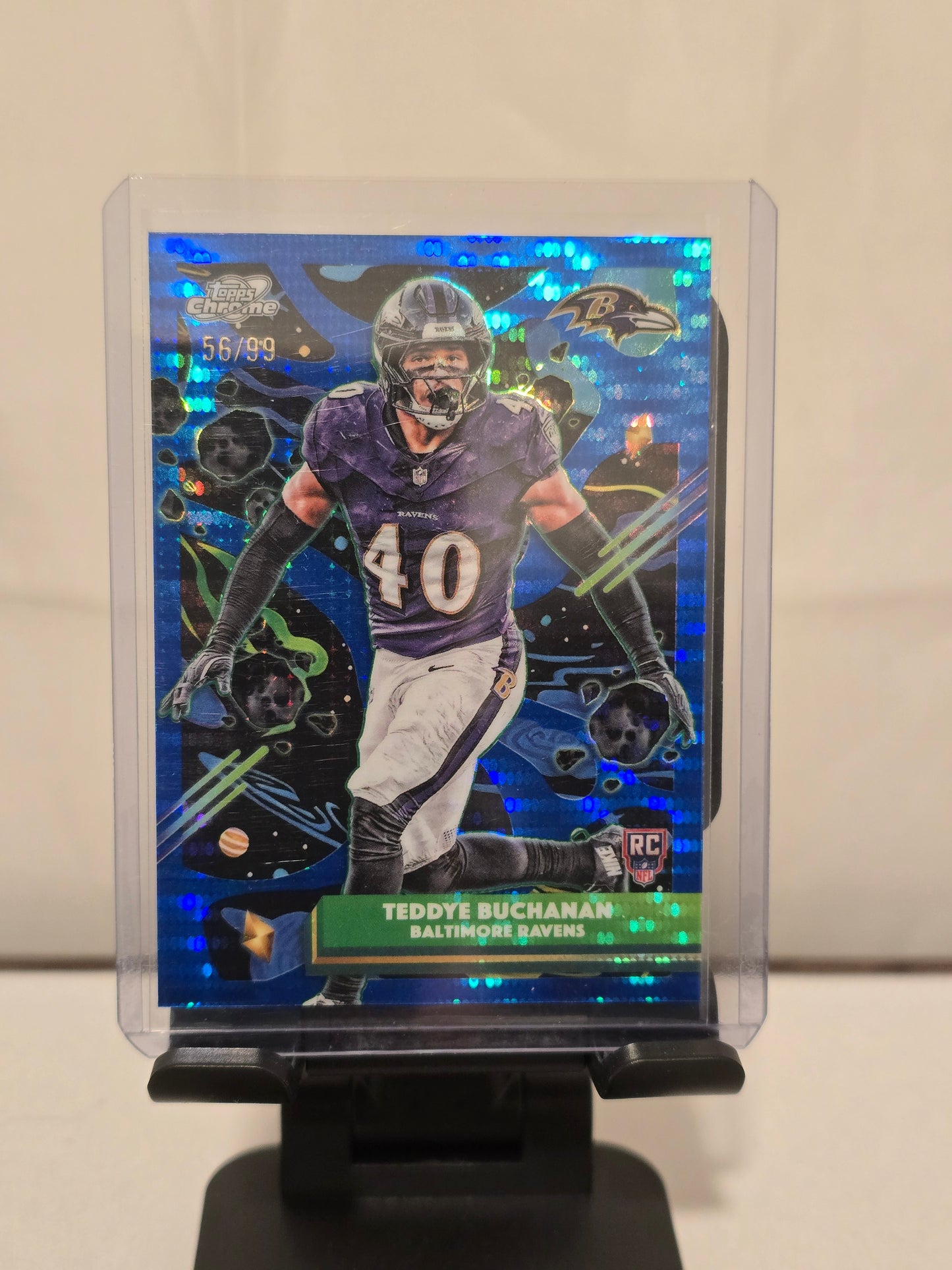 Teddye Buchanan Rookie Card Numbered 56/99 Cosmic