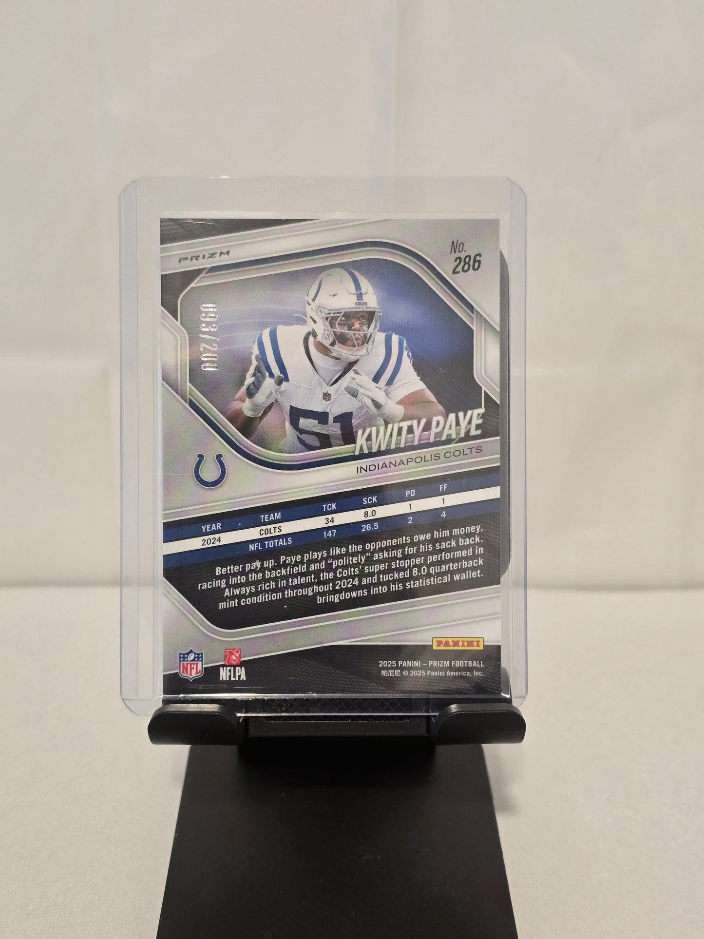 Kwity Paye Numbered 093/200 Hyper Prizm