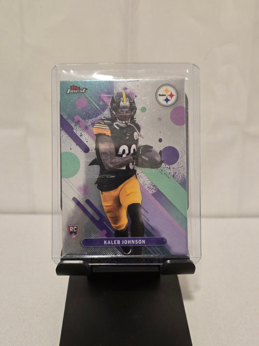 Kaleb Johnson Rookie Card Topps FInest