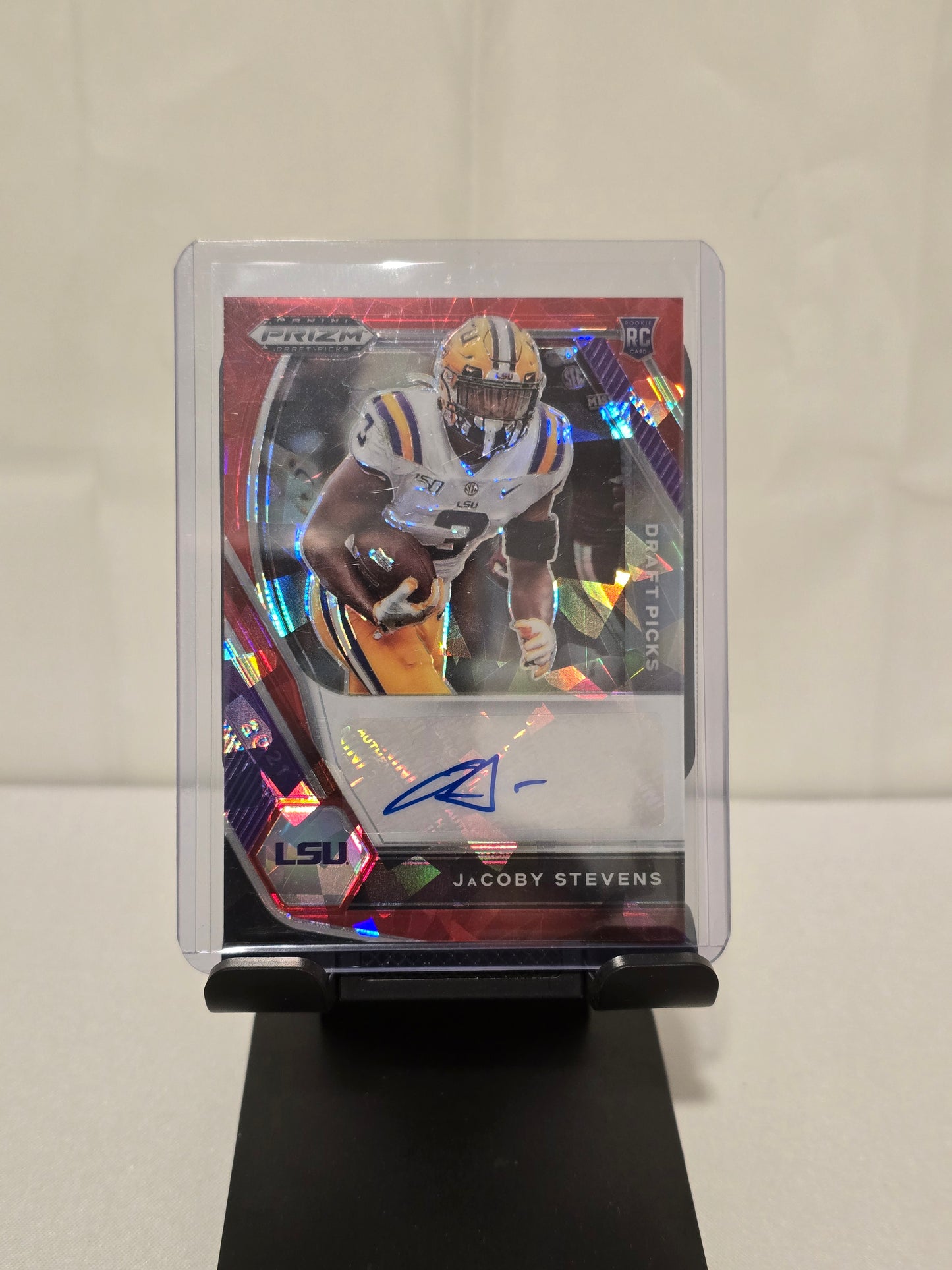 Jacoby Stevens Rookie Auto Cracked Ice