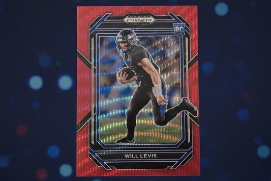 Will Levis Rookie Card Red Panini Prizm No. 103