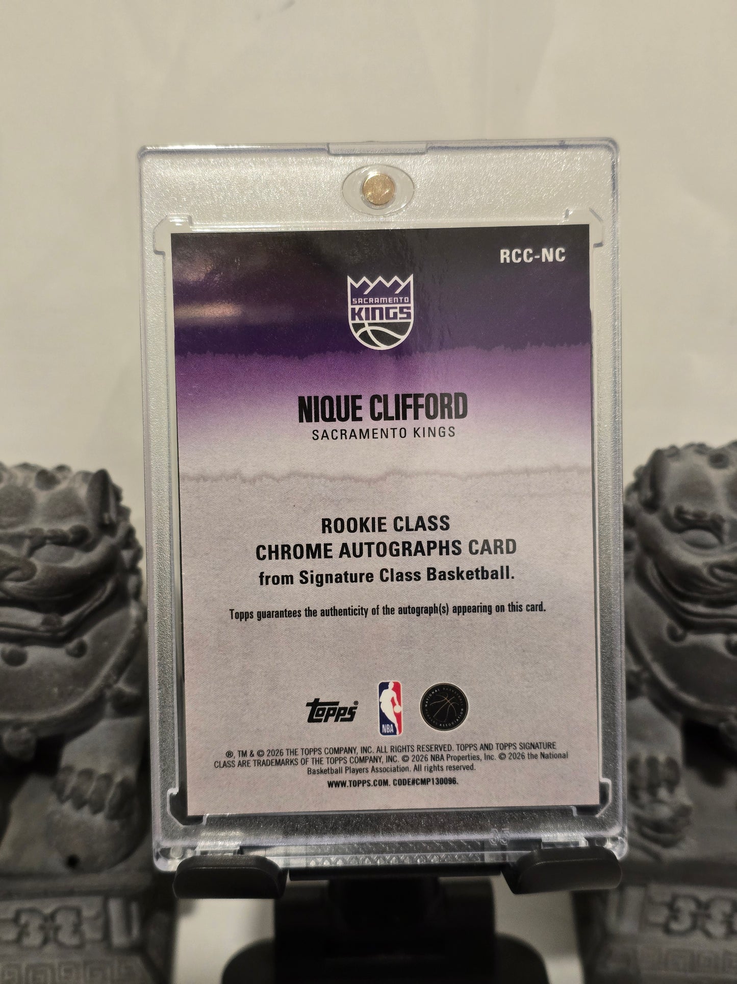 Topps Signature Class Nique Clifford Rookie Autograph Refractor