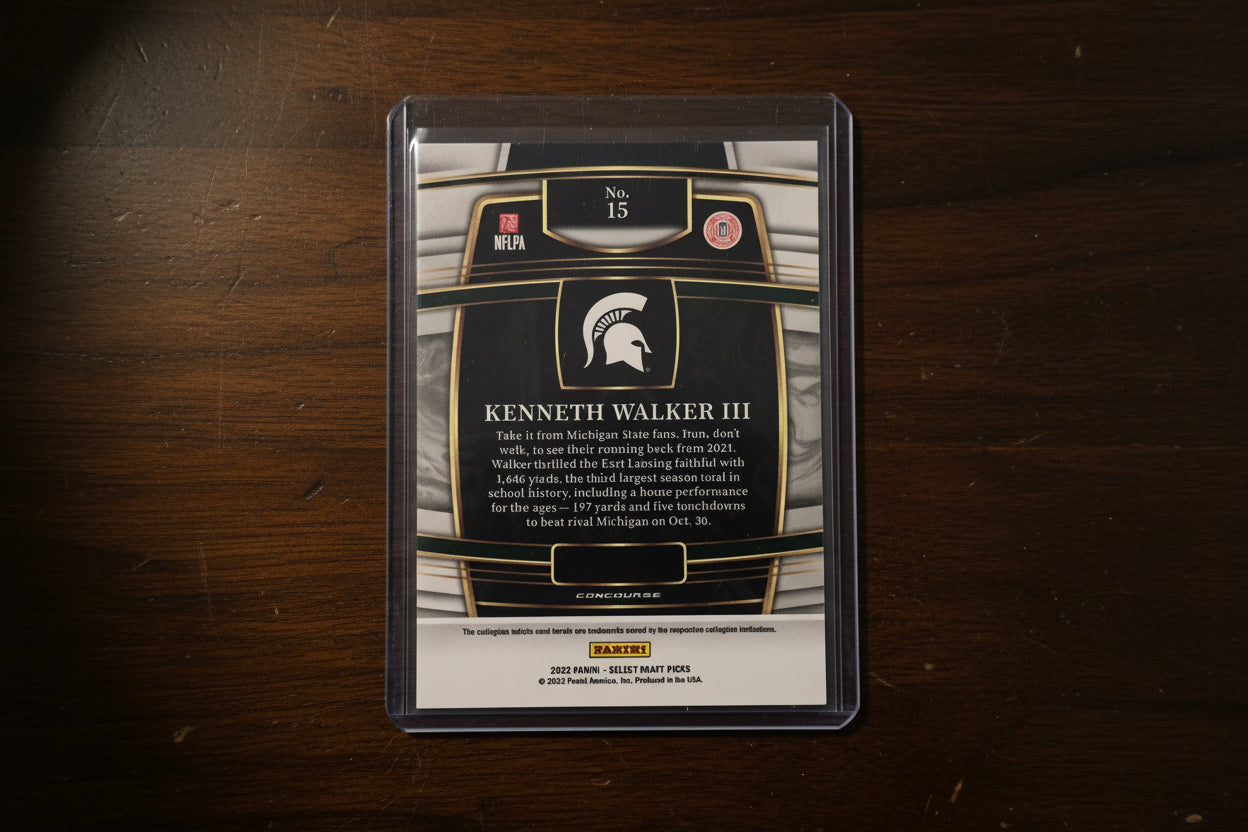 Kenneth Walker III Rookie Card Select No. 15