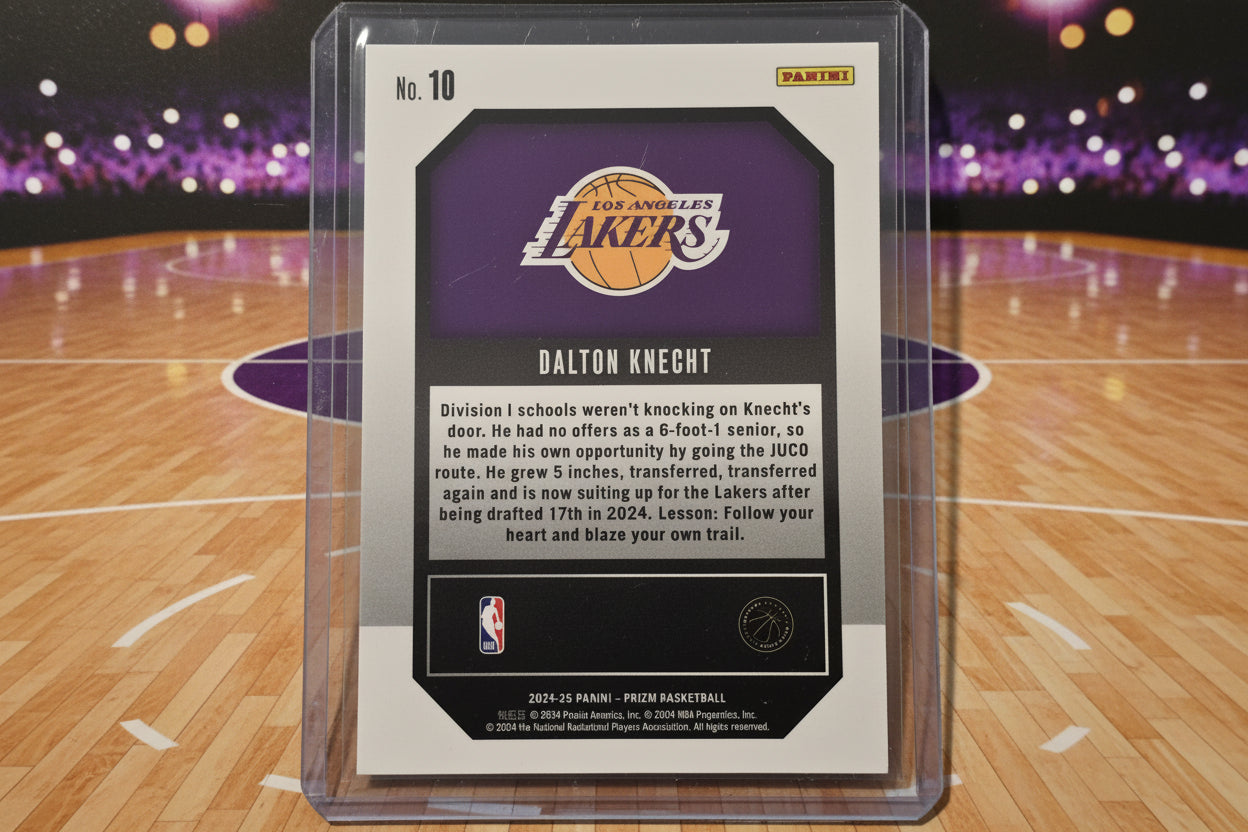 Dalton Knecht Panini Prizm Rookie Card No. 10