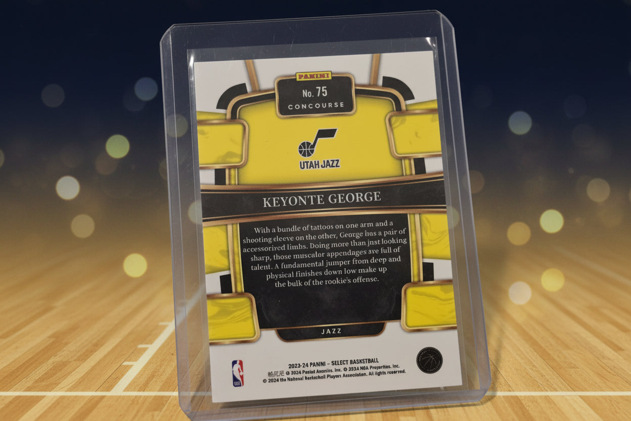 Keyonte George 23-24 Panini Select No. 75 Rookie Card
