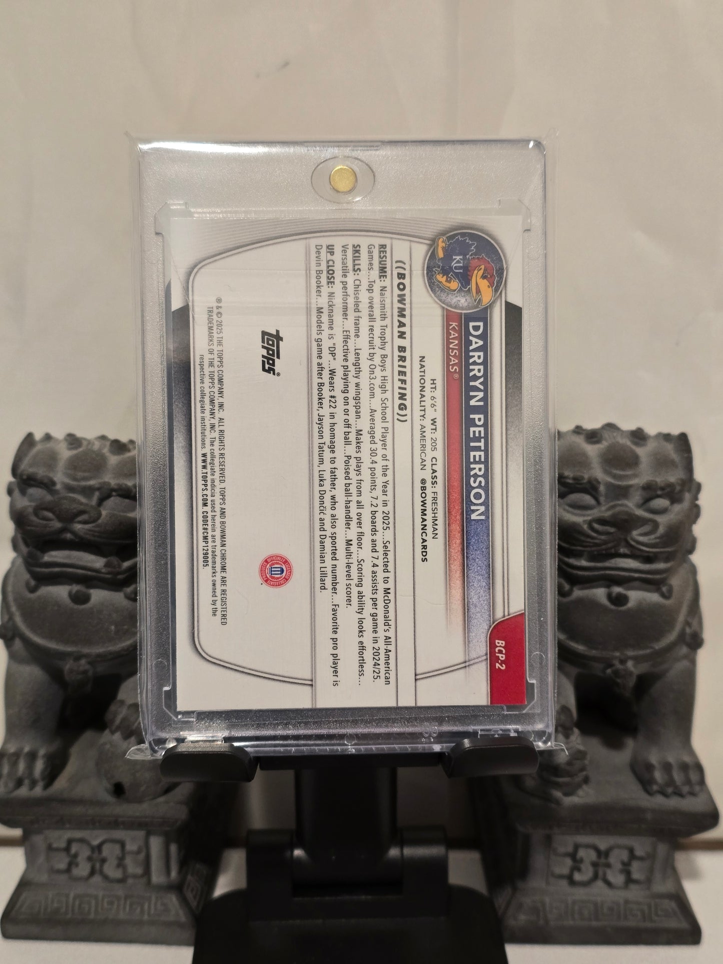 Darryn Peterson 1st Bowman Mojo Refractor