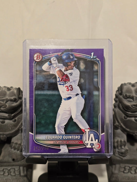 1st Bowman Prospects Eduardo Quintero Numbered 242/250