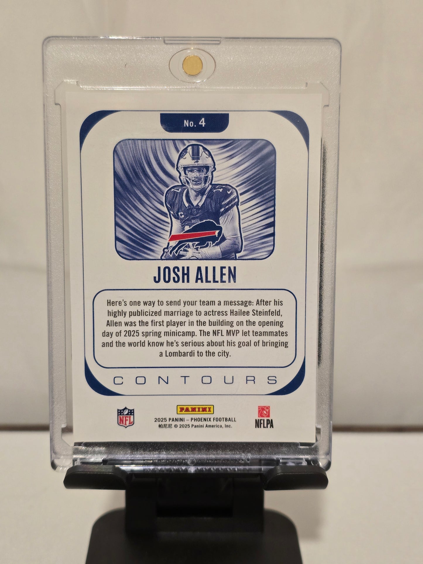 Josh Allen Panini Phoenix Contours Chrome Refractor