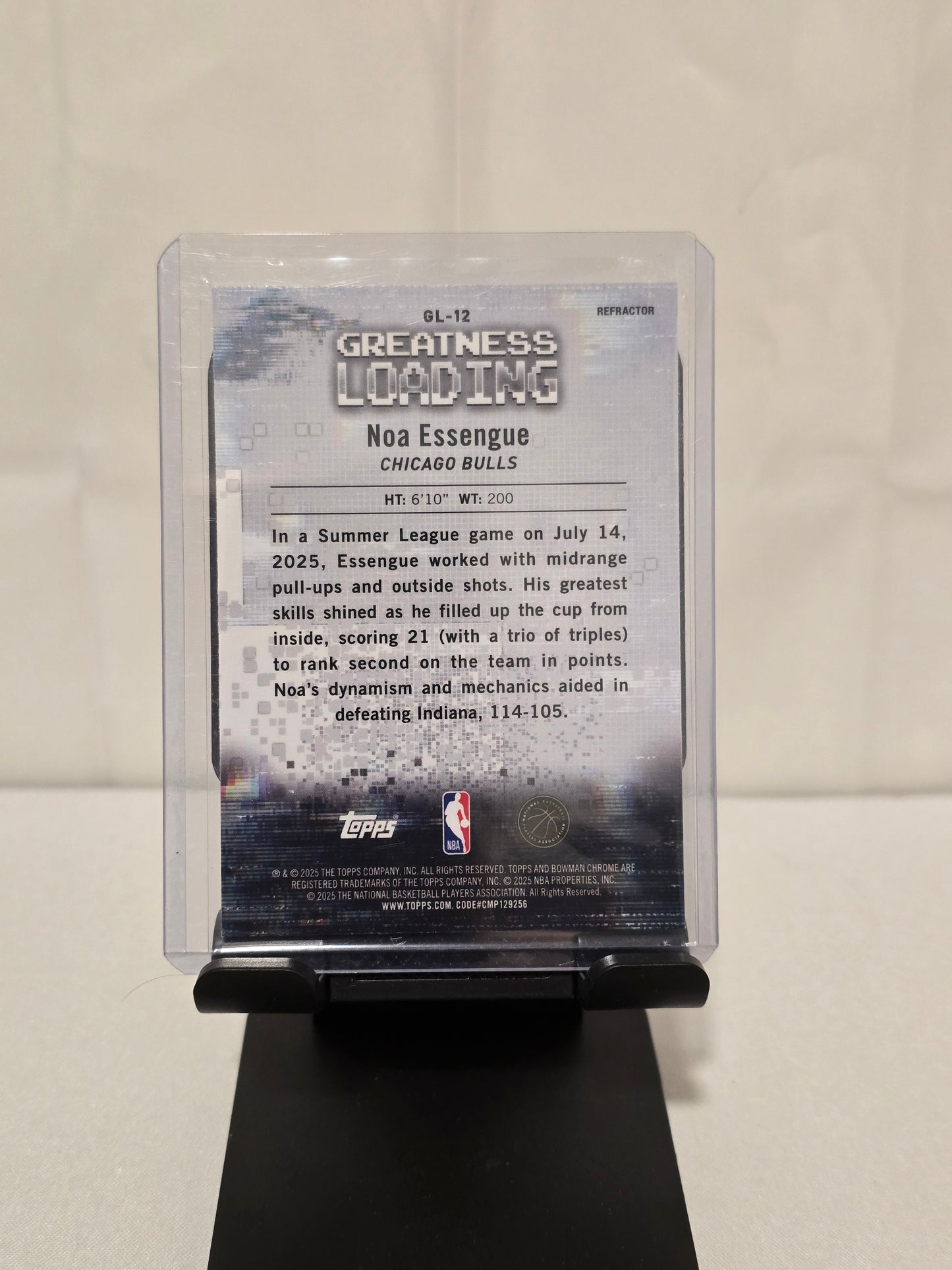 Noah Essengue Rookie Card Bowman Chrome