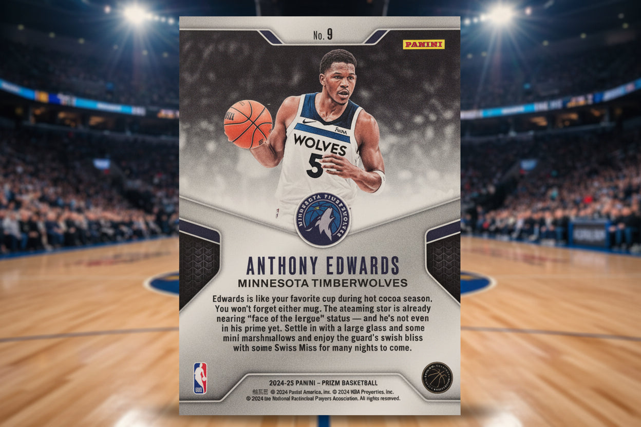Anthony Edwards Dominance Panini Prizm Chrome No. 9