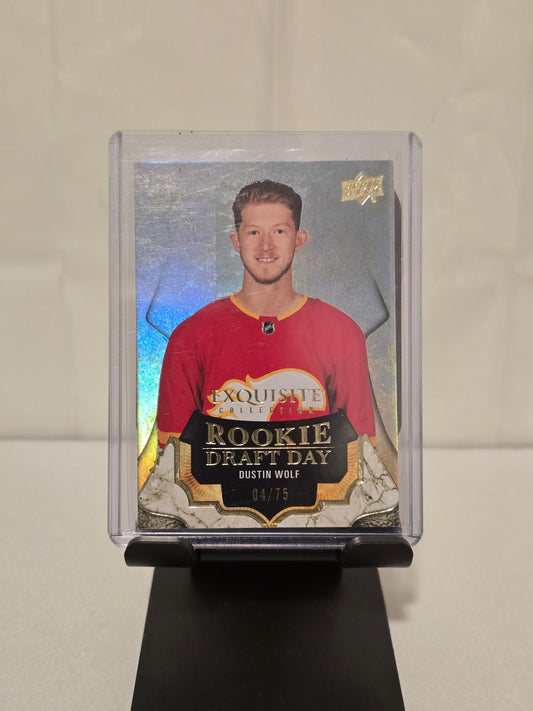 Dustin Wolf Rookie Draft Day Numbered 04/75