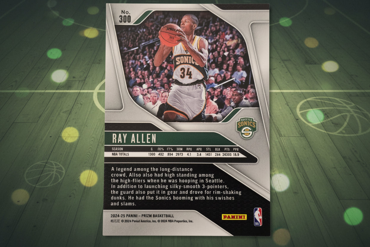 Ray Allen Legends Panini Prizm Chrome No. 300