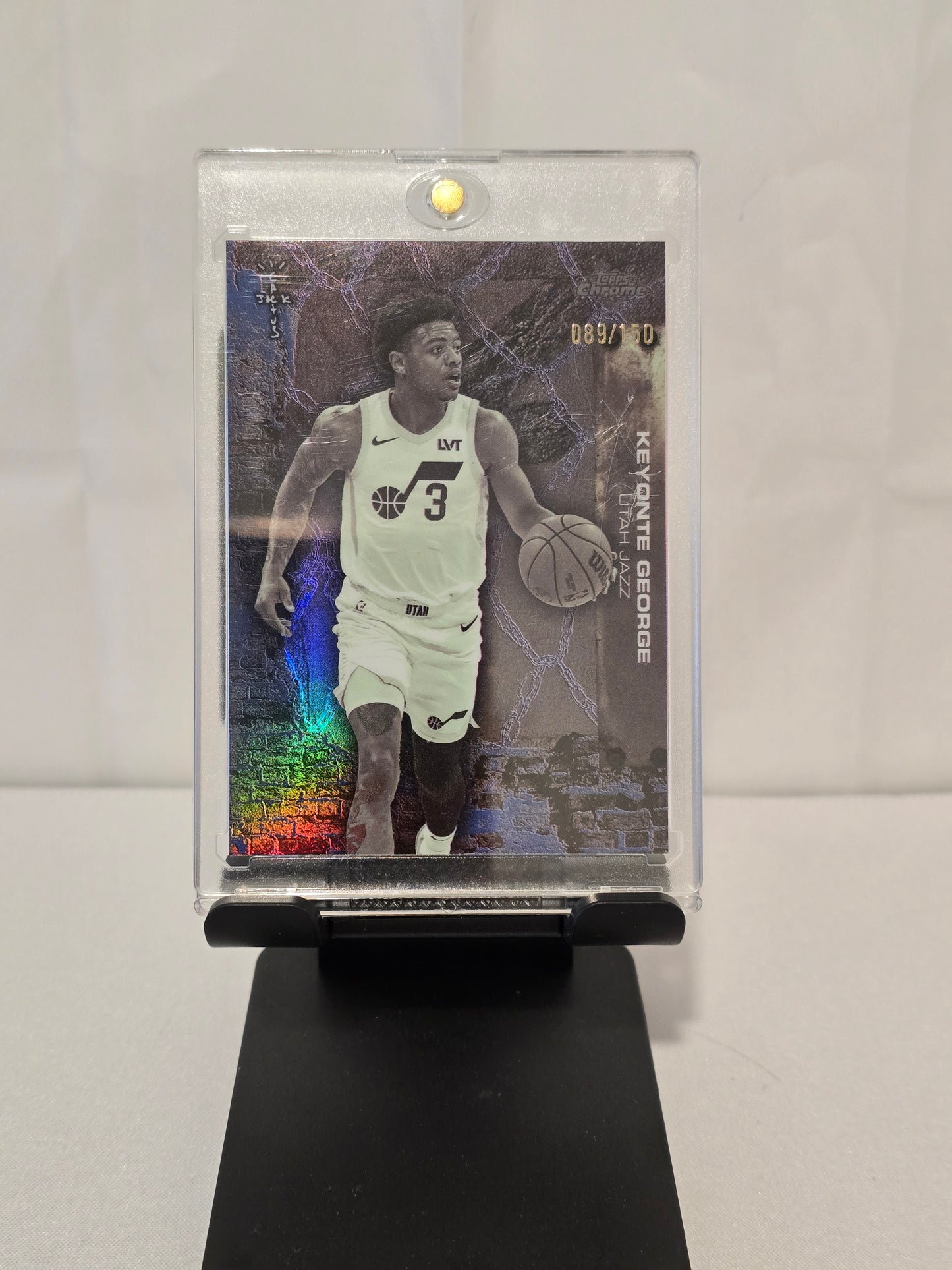 Keyonte George Topps Chrome Refractor Numbered 089/150