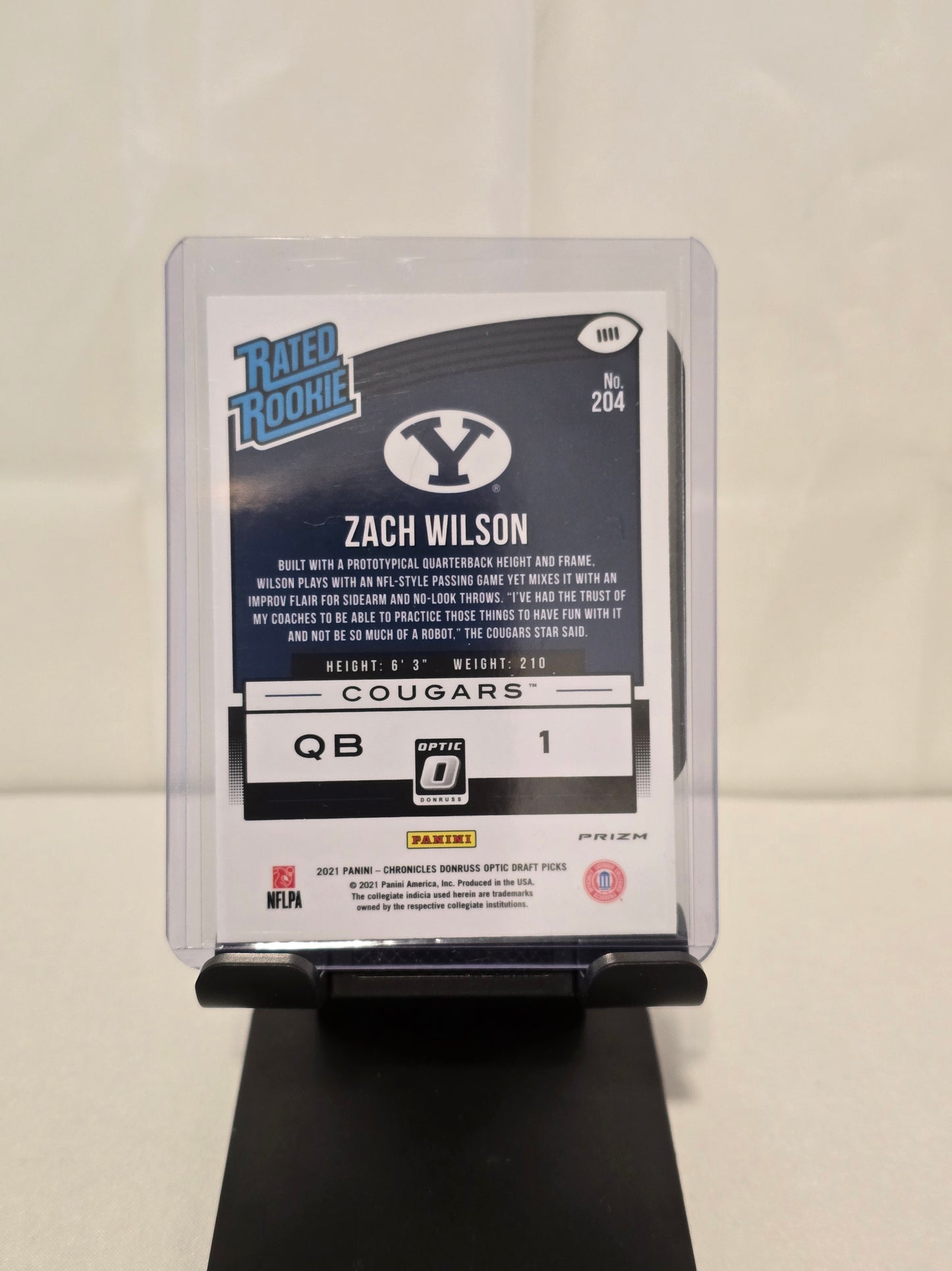 Zach Wilson Rookie Card Pink Chrome Refractor