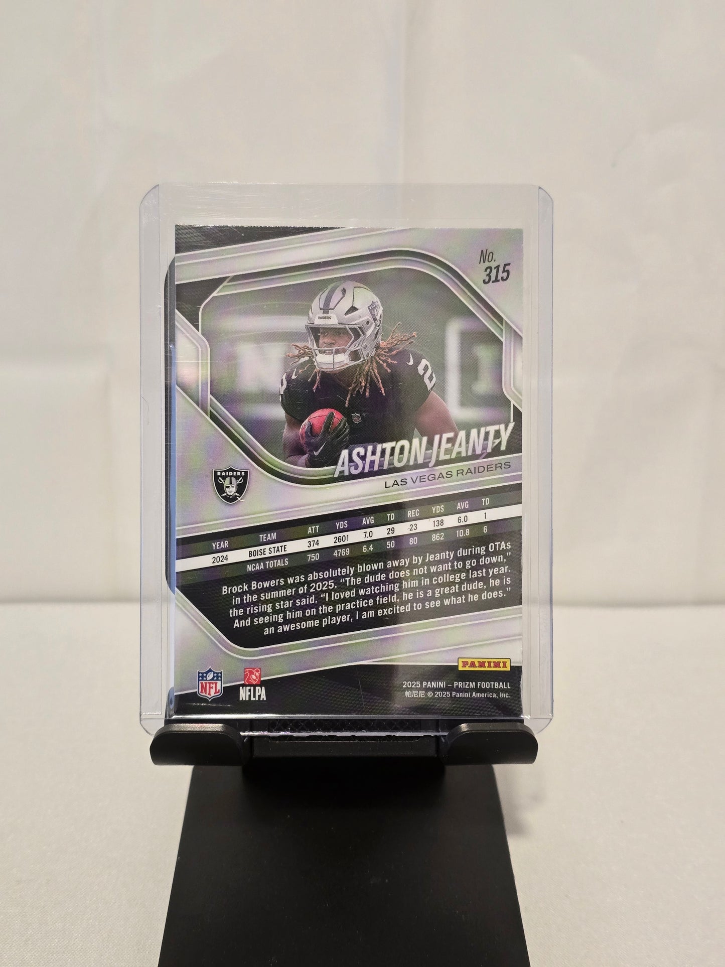 Ashton Jeanty Rookie Card