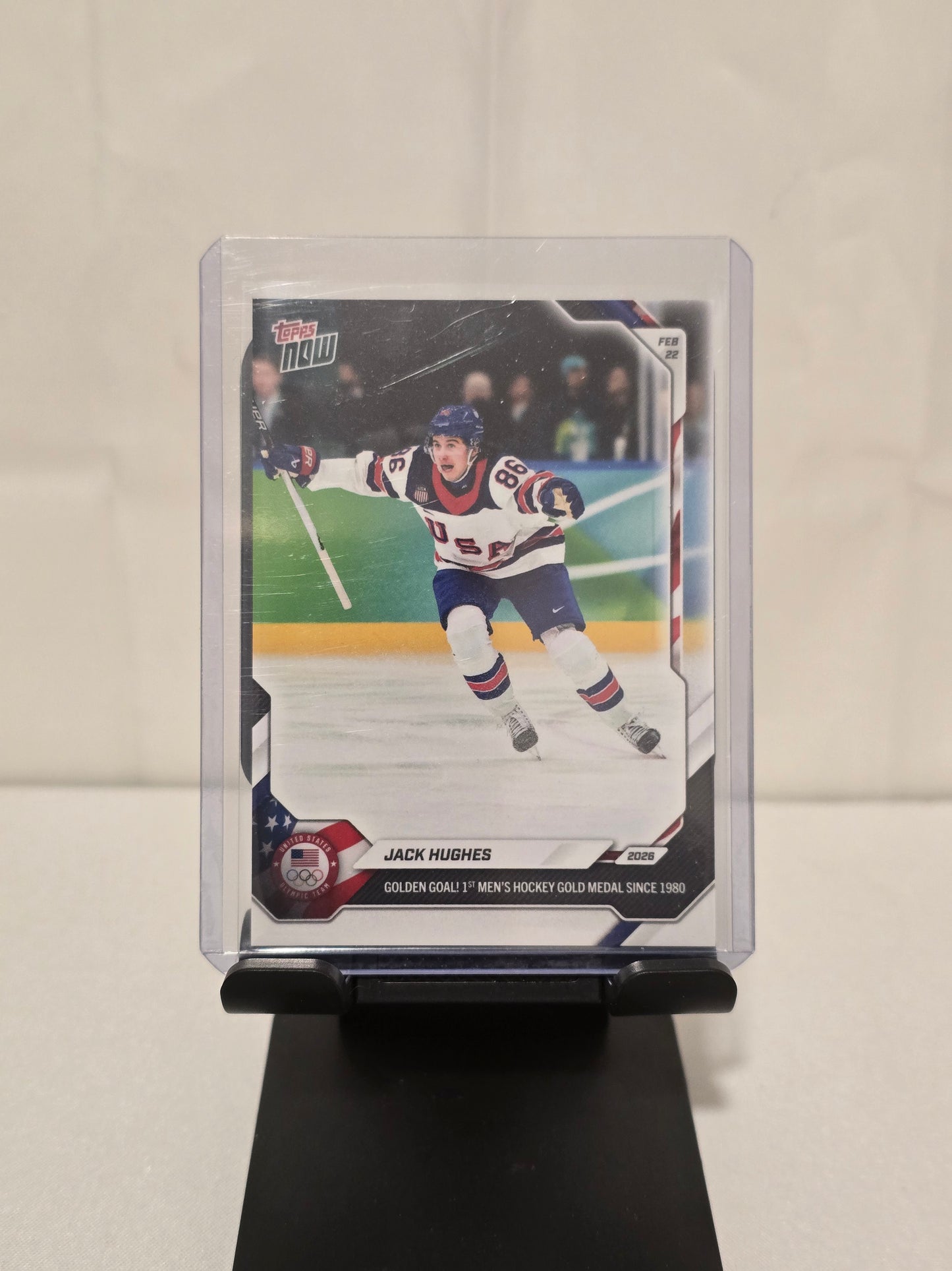 Jack Hughes Topps Now Golden Goal