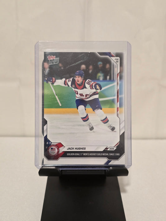 Jack Hughes Topps Now Golden Goal