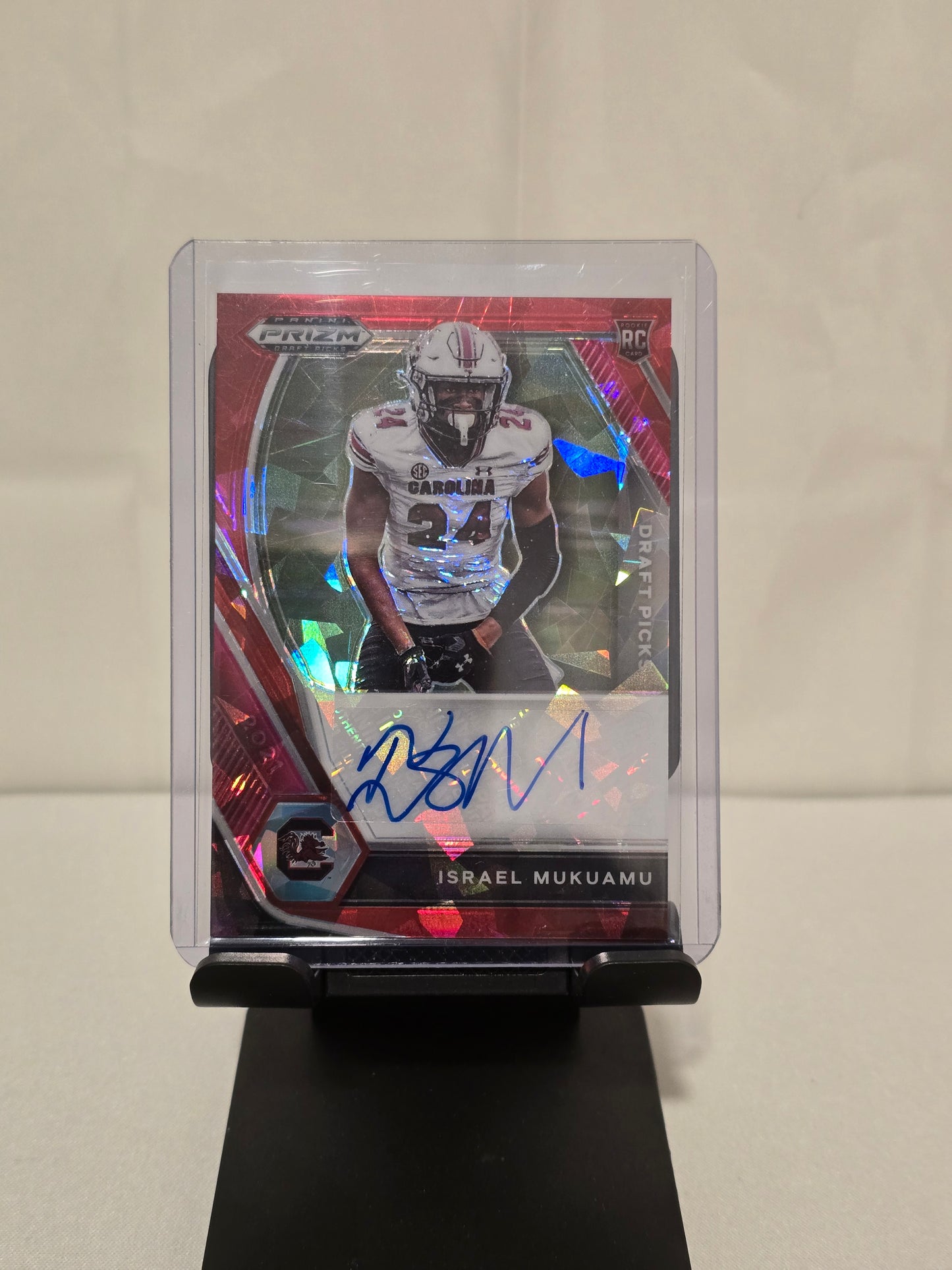 Isreal Mukuamu Rookie Auto Cracked Ice